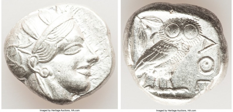 ATTICA. Athens. Ca. 440-404 BC. AR tetradrachm (23mm, 17.20 gm, 5h). Choice XF. ...