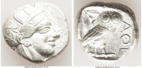 ATTICA. Athens. Ca. 440-404 BC. AR tetradrachm (23mm, 17.20 gm, 5h). Choice XF. Mid-mass coinage issue. Head of Athena right, wearing crested Attic he...