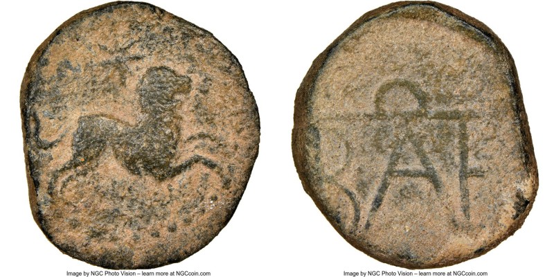 BOSPORAN KINGDOM. Polemo I (ca. 14-9 BC). AE (22mm, 1h). NGC Fine. 1st group, ea...