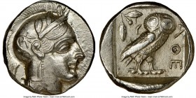 NEAR EAST or EGYPT. Ca. 5th-4th centuries BC. AR tetradrachm (24mm, 17.05 gm, 9h). NGC Choice AU 5/5 - 3/5, brushed. Head of Athena right, wearing cre...