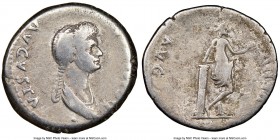 Domitia (AD 82-96). AR cistophorus (25mm, 7h). NGC Fine. Asian mint, AD 82. DOMITIA-AVGVSTA, draped bust of Domitia right, seen from front, hair braid...