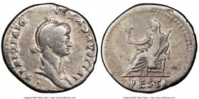 Julia Titi (ca. AD 79-90/1). AR cistophorus (27mm, 7h). NGC Fine. Ephesus mint (or Rome for circulation in Asia), AD 82. IVLIA AVGVSTA-DIVI TITI F, dr...