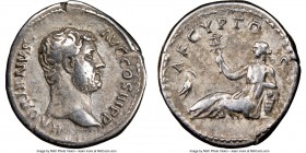 Hadrian (AD 117-138). AR denarius (18mm, 7h). NGC Choice Fine. Rome, AD 130-133. HADRINVS-AVG COS III P P, bare head of Hadrian right / AEGYPTOS, Egyp...