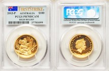 Elizabeth II gold Proof High Relief "Koala" 100 Dollars 2013-P PR70 Deep Cameo Perth mint, KM2048. AGW 0.9999 oz. 

HID09801242017

© 2020 Heritag...