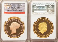 Elizabeth II gold Proof "175th Anniversary Coronation" 200 Dollars 2013-P PR70 Ultra Cameo NGC, Perth mint, KM1931. Issued on the 175th Anniversary of...