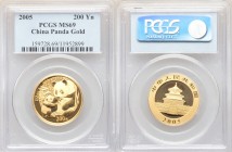 People's Republic gold Panda 200 Yuan (1/2 oz) 2005 MS69 PCGS, KM1583. AGW 0.4995 oz. 

HID09801242017

© 2020 Heritage Auctions | All Rights Rese...