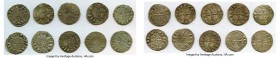 Principality of Antioch 10-Piece Lot of Uncertified Bohemond Era "Helmet" Deniers ND (1163-1201) VF, 18mm. Average weight 0.93gm. Sold as is, no retur...