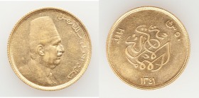 Fuad I gold 50 Piastres AH 1341 (1923) UNC, British Royal mint, KM340. 20mm. 4.25gm. AGW 0.1196 oz.

HID09801242017

© 2020 Heritage Auctions | Al...