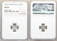 Ferdinand VII 1/4 Real 1821-G MS66 NGC, Nueva Guatemala mint, KM72. Semi-prooflike with untoned surfaces. 

HID09801242017

© 2020 Heritage Auctio...