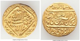 Anonymous gold Imitative Temple Token AH 617 (AD 1220/1221)-Dated XF (Mount Removed, Residue), 19.9mm. 10.55gm. A later issue struck in the style of a...
