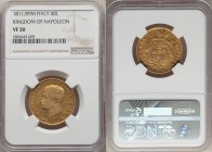 Kingdom of Napoleon. Napoleon gold 40 Lire 1811/09-M VF30 NGC, Milan mint, KM12 (unlisted overdate). 

HID09801242017

© 2020 Heritage Auctions | ...