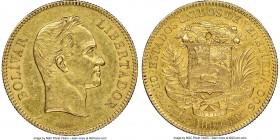Republic gold 100 Bolivares 1889 AU58 NGC, Caracas mint, KM-Y34, Fr-2. AGW 0.9334 oz. 

HID09801242017

© 2020 Heritage Auctions | All Rights Rese...