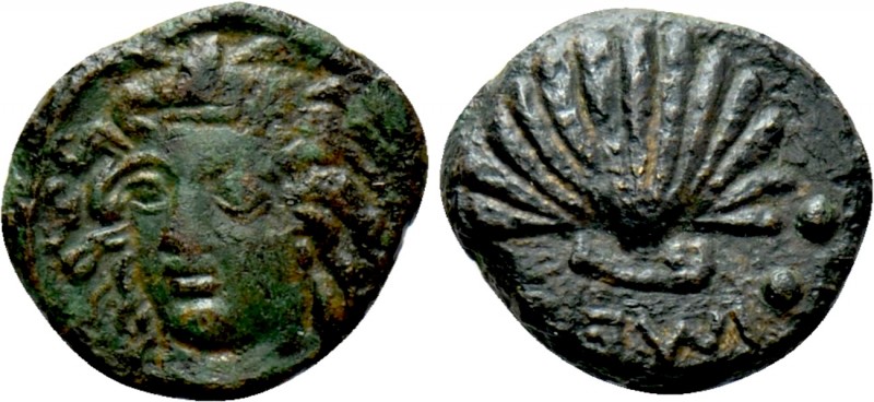SICILY. Himera. Tetras (Circa 420-407 BC). 

Obv: Three-quarter facing head of...