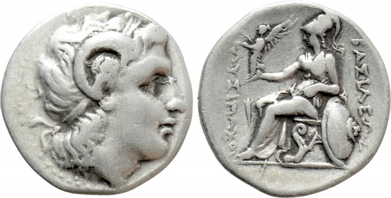 KINGS OF THRACE (Macedonian). Lysimachos (305-281 BC). Drachm. Ephesos. 

Obv:...