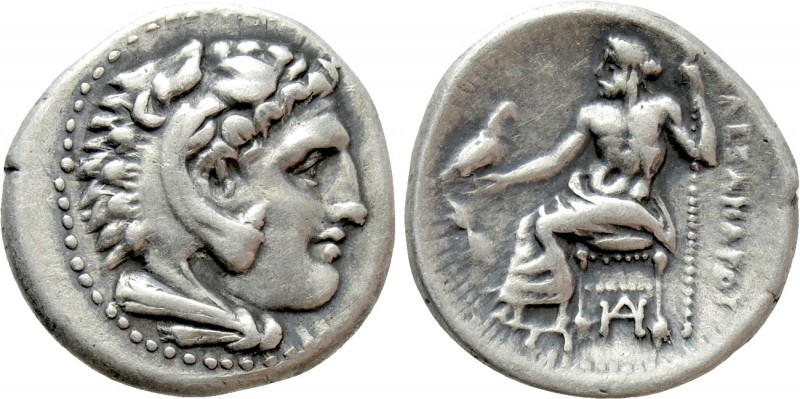 KINGS OF MACEDON. Alexander III 'the Great' (336-323 BC). Drachm. Miletos. Lifet...