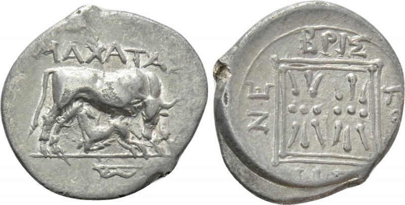 ILLYRIA. Dyrrhachion. Drachm (Circa 275/10-48 BC). Maxatas and Nebriskoi, magist...
