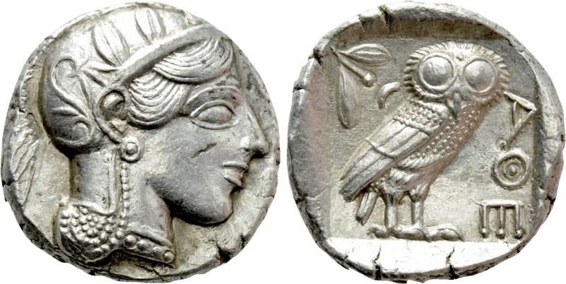 ATTICA. Athens. Tetradrachm (Circa 454-404 BC). 

Obv: Helmeted head of Athena...