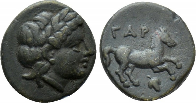 TROAS. Gargara. Ae (Circa late 3rd - early 2nd century BC). 

Obv: Laureate he...