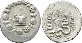 MYSIA. Pergamon. Cistophor (Circa 133-20  BC). L. Sempronius Atratinus, quaestor (Circa  42-39 BC).