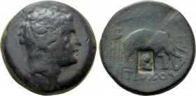 SELEUKID KINGDOM. Antiochos III 'the Great' (222-187 BC). Ae. Uncertain (military) Associated With Ecbatana.