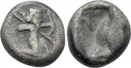 ACHAEMENID EMPIRE. Time of Darios I to Xerxes I (505-480 BC). 1/4 Siglos. Sardes.