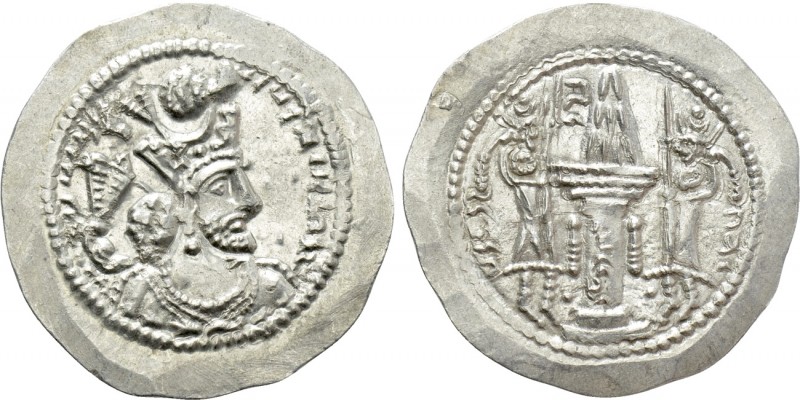 SASANIAN KINGS. Wahram V (420-438). Drachm. 

Obv: Crowned bust right within c...