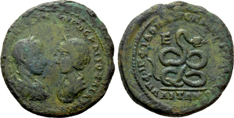 MOESIA INFERIOR. Marcianopolis. Severus Alexander with Julia Maesa (222-235). Ae...
