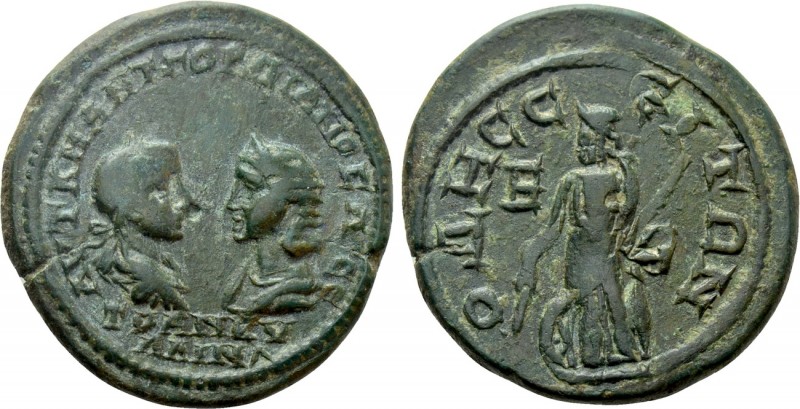MOESIA INFERIOR. Odessus. Gordian III with Tranquillina (238-244). Ae Pentassari...