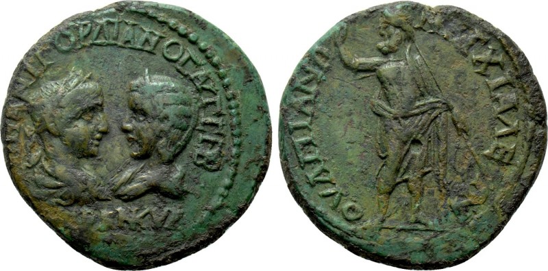 THRACE. Anchialus. Gordian III with Tranquillina (238-244). Ae. 

Obv: AVT K M...
