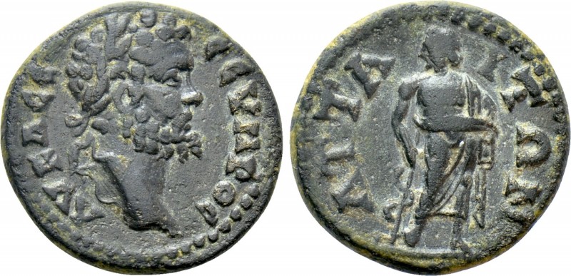 MYSIA. Attaea. Septimius Severus (193-211). Ae. 

Obv: AV K Λ CE CEVHPOC. 
La...