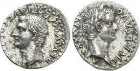 CAPPADOCIA. Caesarea (as Eusebeia). Tiberius, with Drusus Caesar (14-37). Drachm.