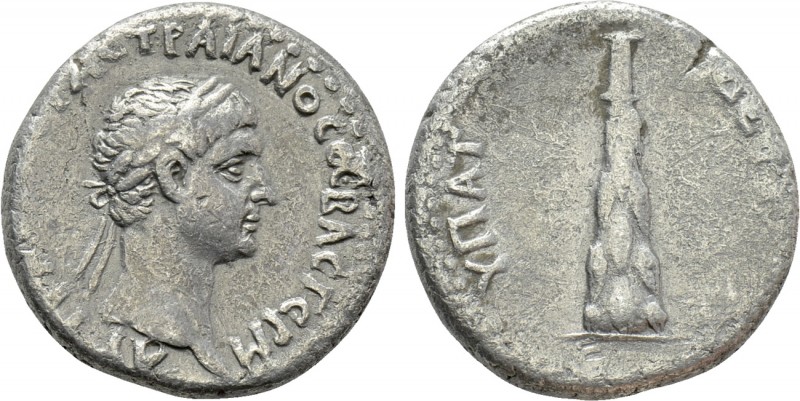 CAPPADOCIA. Caesarea. Trajan (98-117). Didrachm. 

Obv: ΑΥΤ ΚΑΙ ΝΕΡΟΥΑϹ ΤΡΑΙΑΝ...