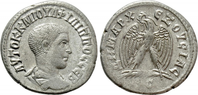 SELEUCIS & PIERIA. Antioch. Philip II (Caesar, 244-247). Tetradrachm. 

Obv: A...