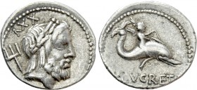 L. LUCRETIUS TRIO. Denarius (74 BC). Rome.