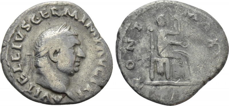 VITELLIUS (69). Denarius. Rome. 

Obv: A VITELLIVS GERM IMP AVG TR P. 
Laurea...