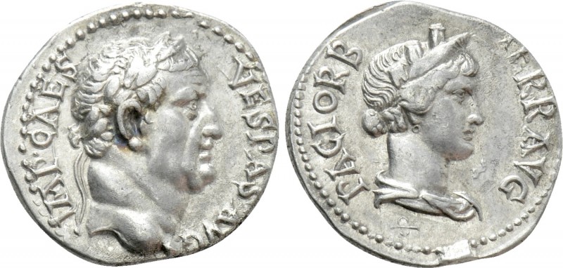 VESPASIAN (69-79). Denarius. Ephesos.

Obv: IMP CAES VESPAS AVG.
Laureate hea...