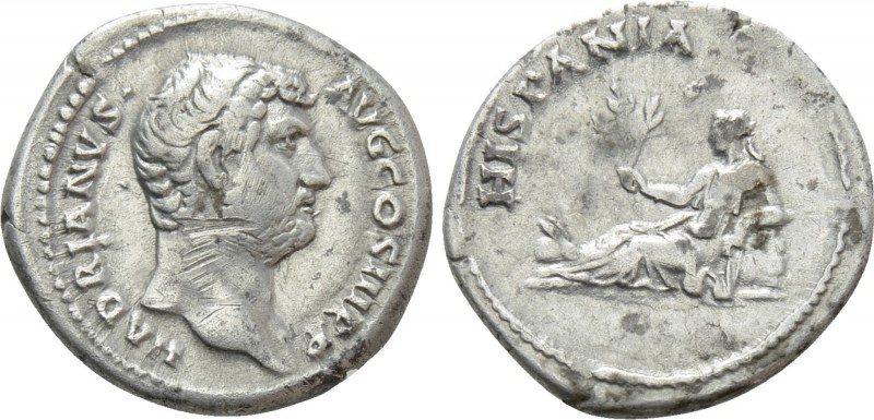 HADRIAN (117-138). Denarius. Rome. "Travel Series" issue. 

Obv: HADRIANVS AVG...