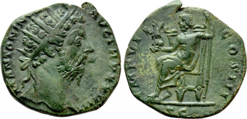 MARCUS AURELIUS (161-180). Dupondius. Rome. 

Obv: M ANTONINVS AVG TR P XXVIII...