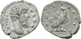 DIVUS LUCIUS VERUS (Died 169). Denarius. Rome. Struck under Marcus Aurelius.