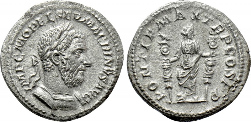 MACRINUS (217-218). Denarius. Rome. 

Obv: IMP C M OPEL SEV MACRINVS AVG. 
La...