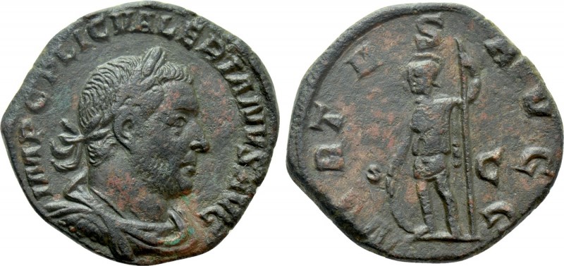 VALERIAN I (253-260). Sestertius. Rome. 

Obv: IMP C P LIC VALERIANVS AVG. 
L...