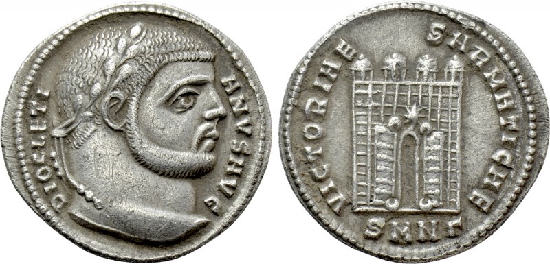 DIOCLETIAN (284-305). Argenteus. Nicomedia. 

Obv: DIOCLETIANVS AVG. 
Laureat...