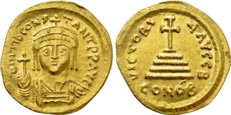 TIBERIUS II CONSTANTINE (578-582). GOLD Solidus. Constantinople. 

Obv: δ M TI...
