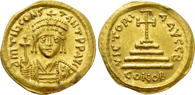 TIBERIUS II CONSTANTINE (578-582). GOLD Solidus. Constantinople. 

Obv: δ M TI...
