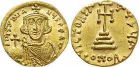 JUSTINIAN II (First reign, 685-695). GOLD Solidus. Constantinople.