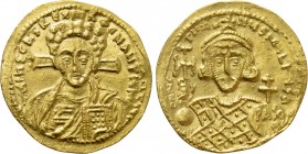 JUSTINIAN II (Second reign, 705-711). GOLD Solidus. Constantinople.