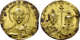 CONSTANTINE VII PORPHYROGENITUS with ROMANUS II (913-959). Fourrée Solidus. Imitating Constantinople.