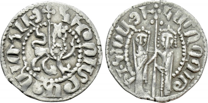 ARMENIA. Hetoum I and Zabel (1226-1270). Tram. 

Obv: Hetoum and Zabel standin...