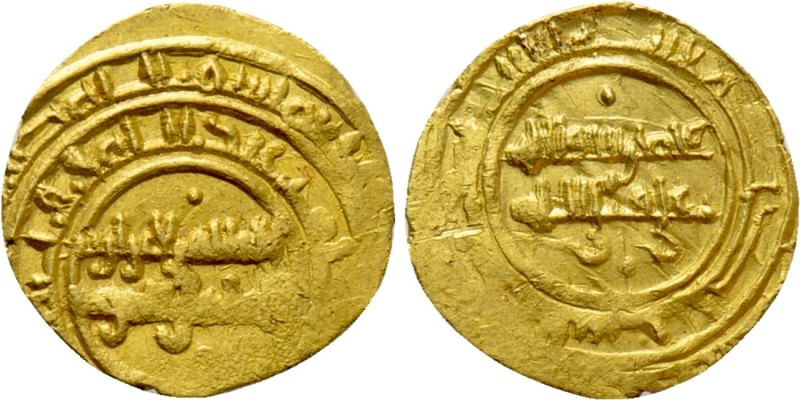 ISLAMIC. Fatimid. Al-Zahir (AH 411-427 / 1021-1036 AD). ¼ Dinar. Siqilliya.

O...