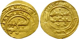 ISLAMIC. Fatimid. Al-Zahir (AH 411-427 / 1021-1036  AD). ¼ Dinar. Siqilliya.
